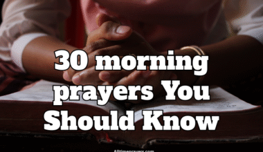 30 morning prayers You Should Know
