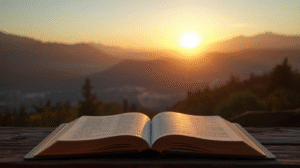 Morning Bible reading for wisdom and peace.