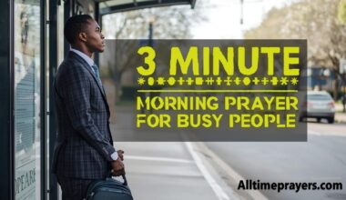 3 Minute Morning Prayer for Busy People