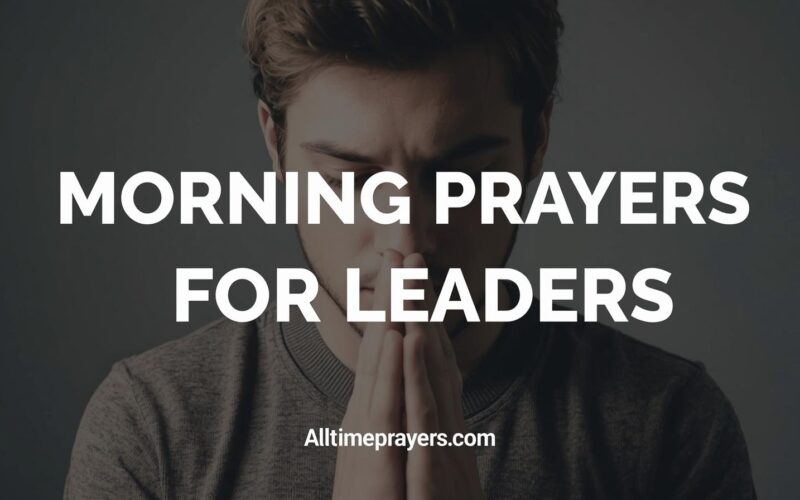 Morning Prayers for Leaders