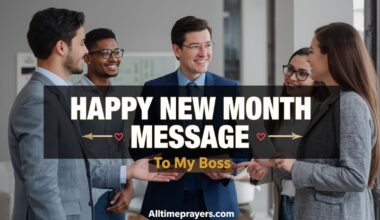 Happy New Month Message To My Boss