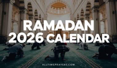 Ramadan 2026 Calendar