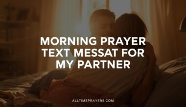 Morning Prayer Text Message for My Partner